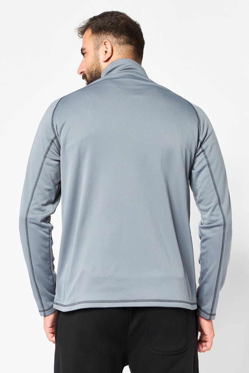 PUMA Men Sportswear Fit Long Sleeve Training Sweatshirt, Grey - Image 4